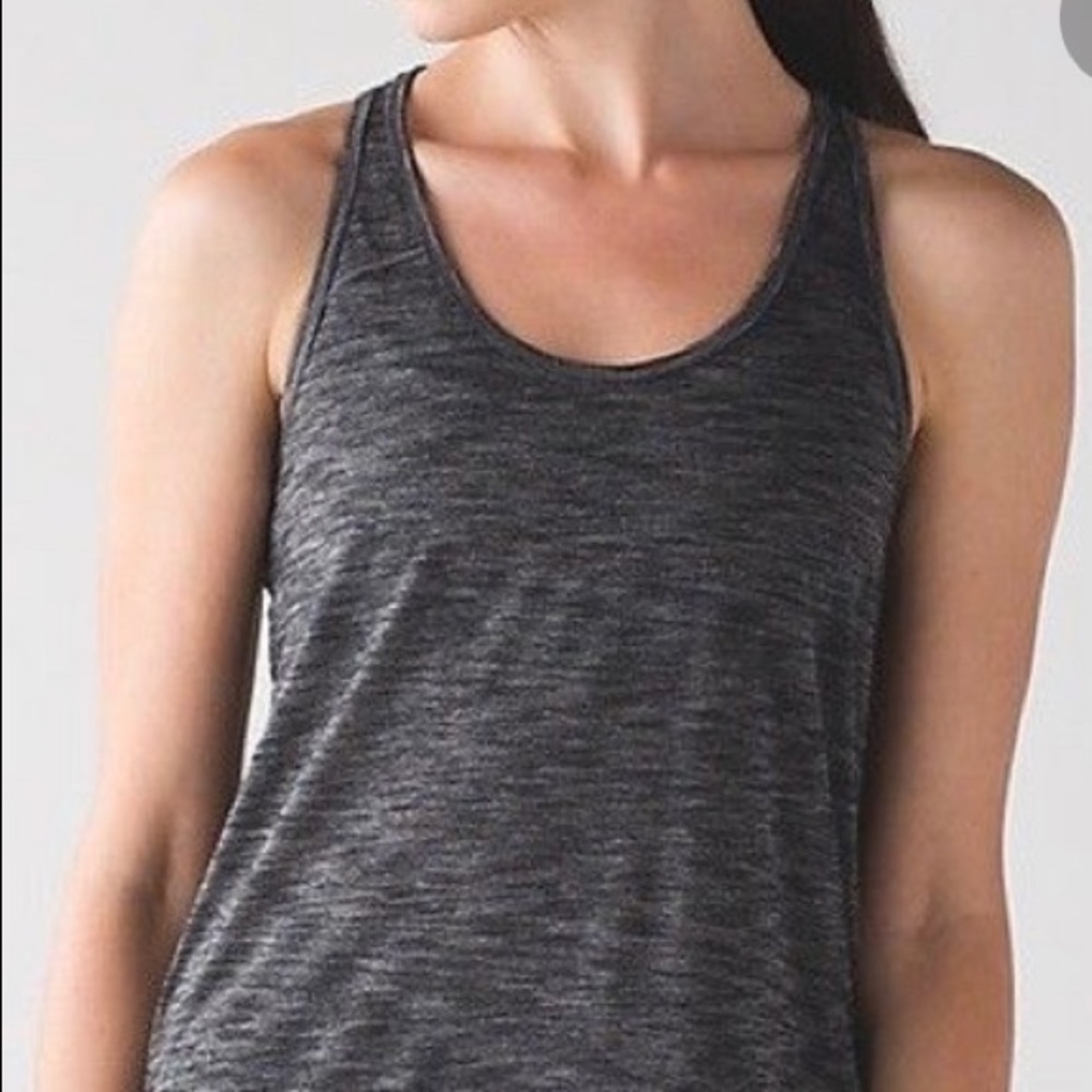 grey LULULEMON tank top!!!